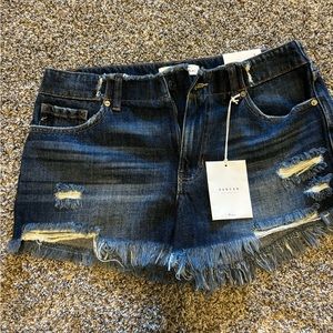Kancan distressed shorts